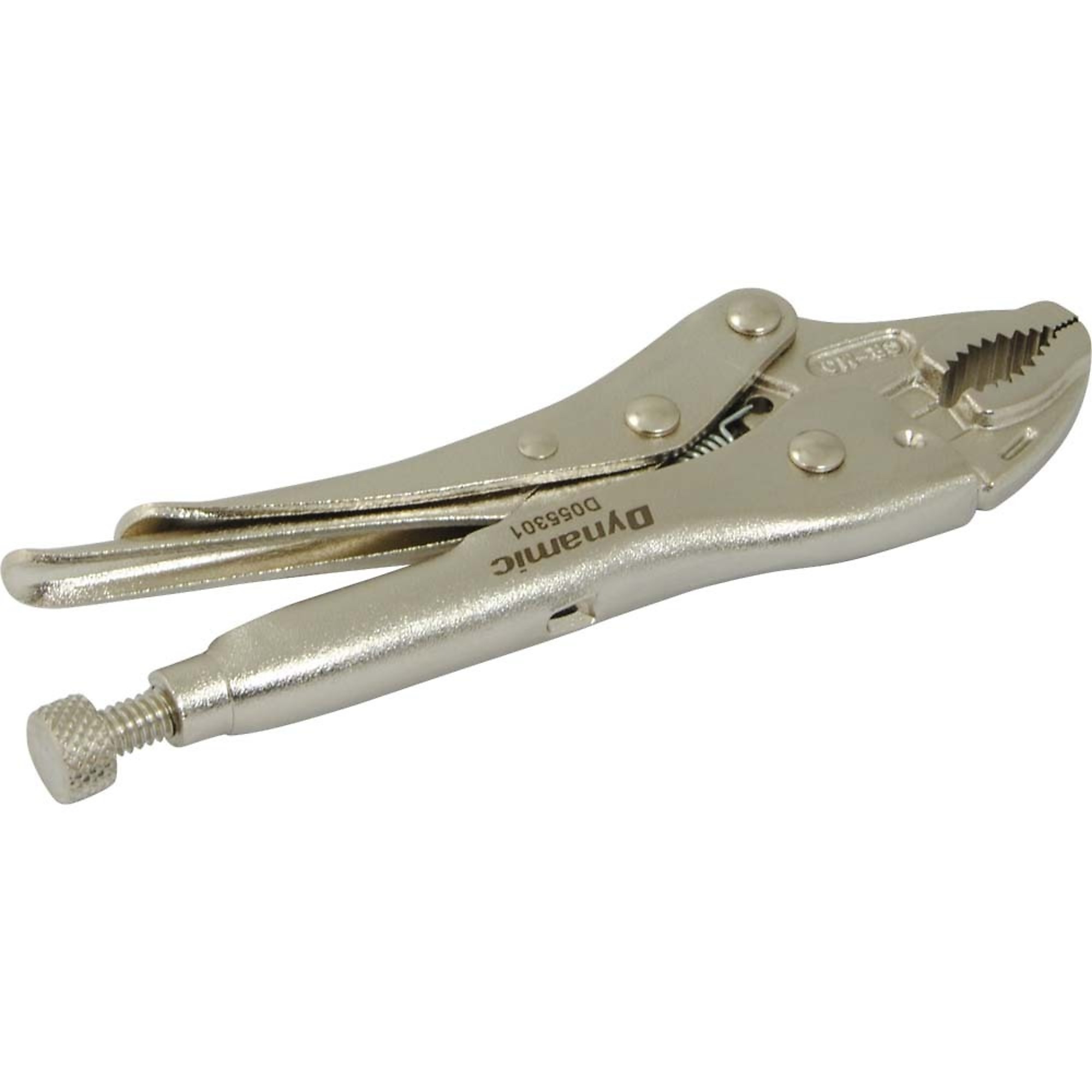 Dynamic Tools 5" Locking Pliers, Curved Jaws With Wire Cutter